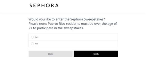 sephora sweepstakes|Sephora “Survey.